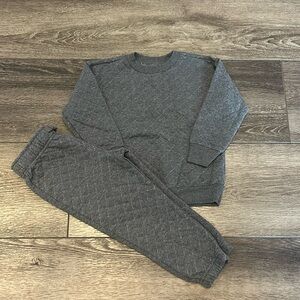 Garanimals Toddler Boy’s 2pc Quilted Sweater and Jogger Set Sz 3T